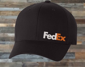 Fedex Hat Flexfit 6277 Fully Embroidered Cap Fitted Flex Fit Etsy