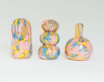 Glass Blown Jelly Baby Mini Vase