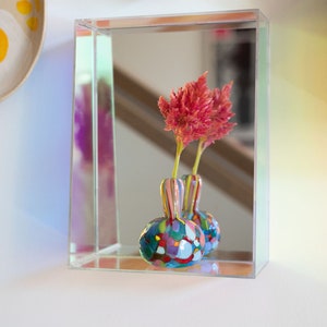 Glass Blown Rainbow Mini Vase image 5