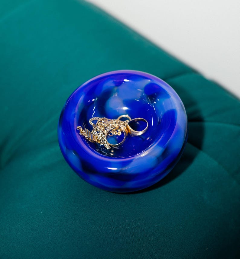 Glass Blown Catch a Wave Nest Bowl - Thumbnail 2