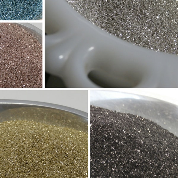 German Glass Glitter Mix & Match 4 - 1 ounce bags of colors of your choice