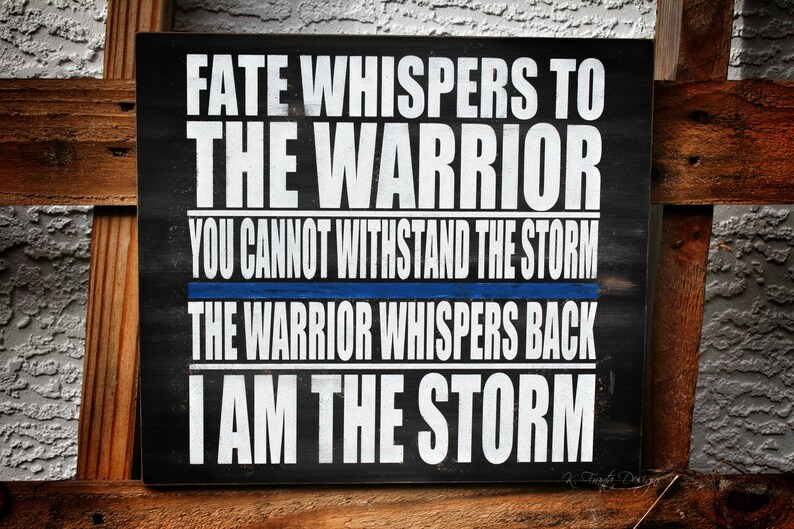 Thin Blue Line I am the Storm Law Enforcement Police Officer | Etsy