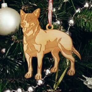 Blue heeler ornament, heeler christmas ornament, heeler dog ornament, pet memorial ornament, engraved memorial heeler, dog ornaments, cattle