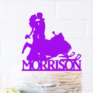 Snow Wedding Cake Topper, Snow Topper, Snow Cake, Snow Name, Wedding ...