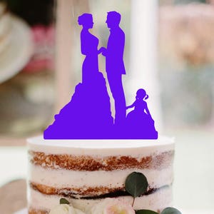 Wedding Cake Topper Bride and Groom Silhouette Wedding cake topper bride and groom holding hands cake topper wedding topper silhouette cake