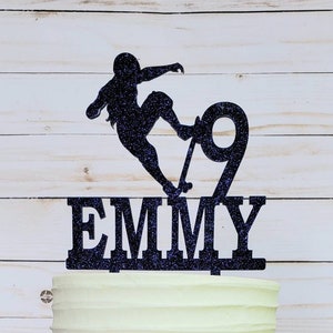 girl skateboard birthday cake topper skateboard topper skateboarding cake topper skateboarder cake topper with girl skateboard birthday age