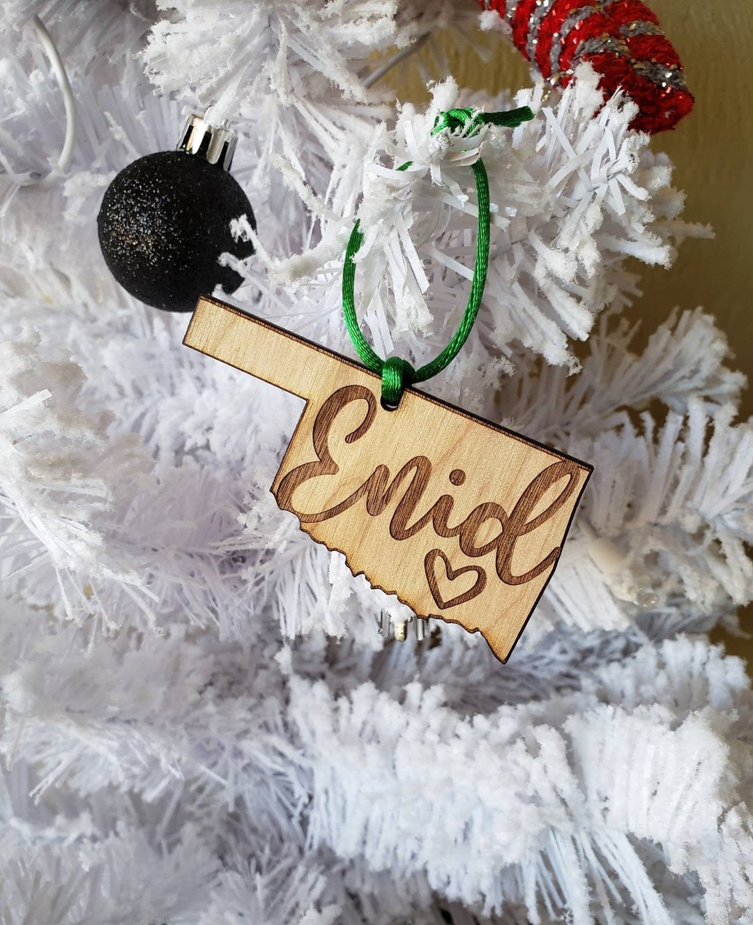 Enid Oklahoma Christmas Ornament Oklahoma Ornament Oklahoma Etsy