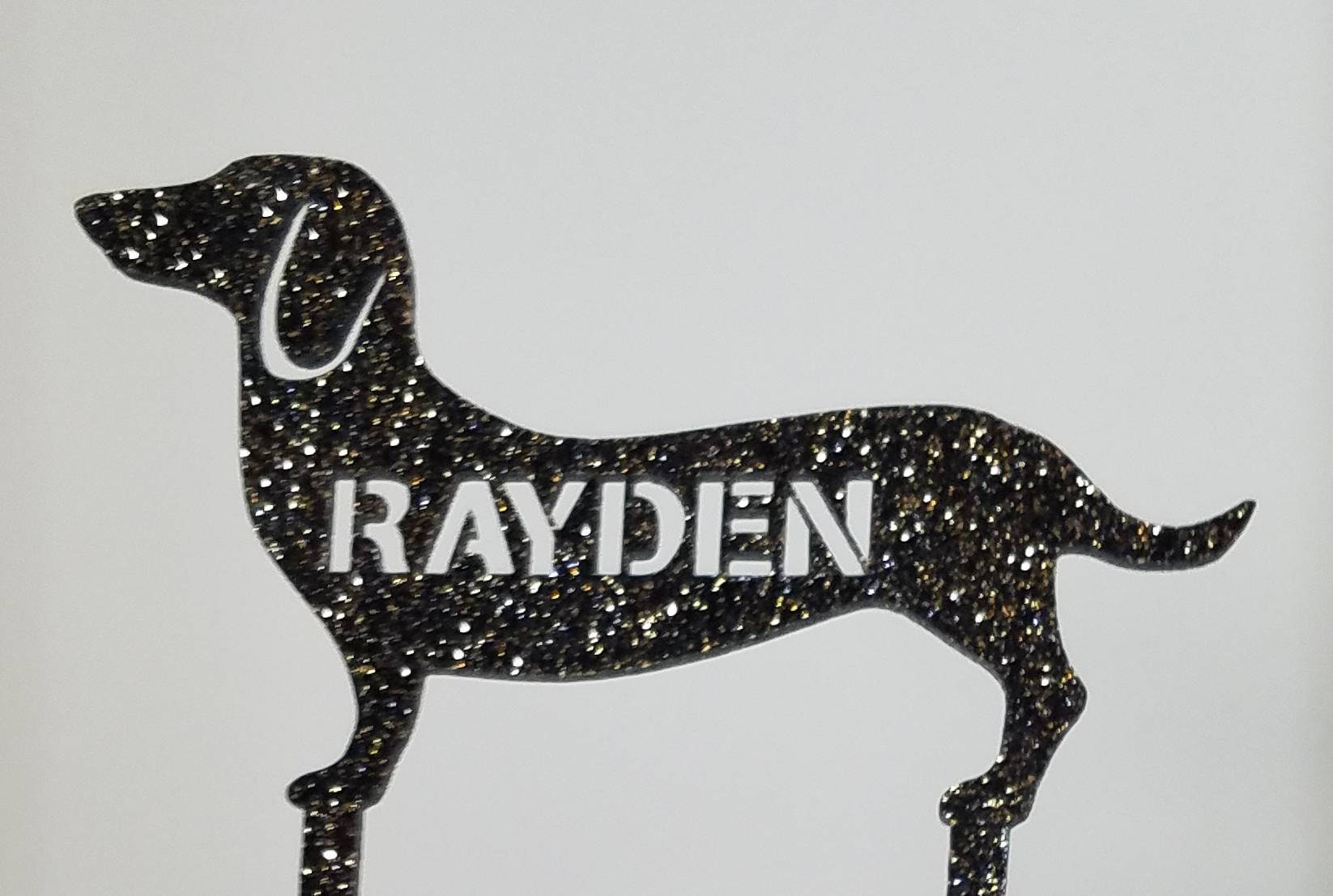 Dachshund Birthday Cake Topper Dog Cake Topper Boys Birthday | Etsy