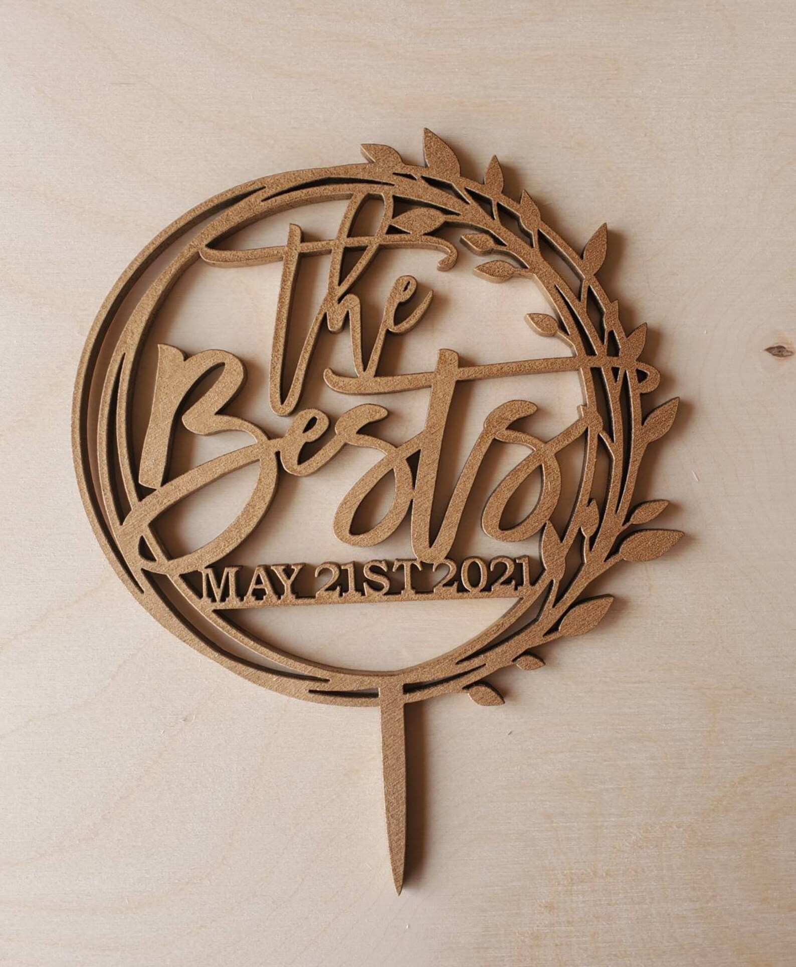 Wreath Cake Topper Wreath Wedding Wedding Cake Topper Last Etsy