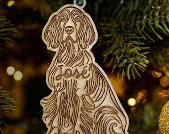 Setter ornament, Setter christmas ornament, Setter dog gift, pet memorial ornament, setter gift, setter breed, english setter, pet ornament
