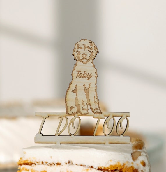 Doodle top dog cake