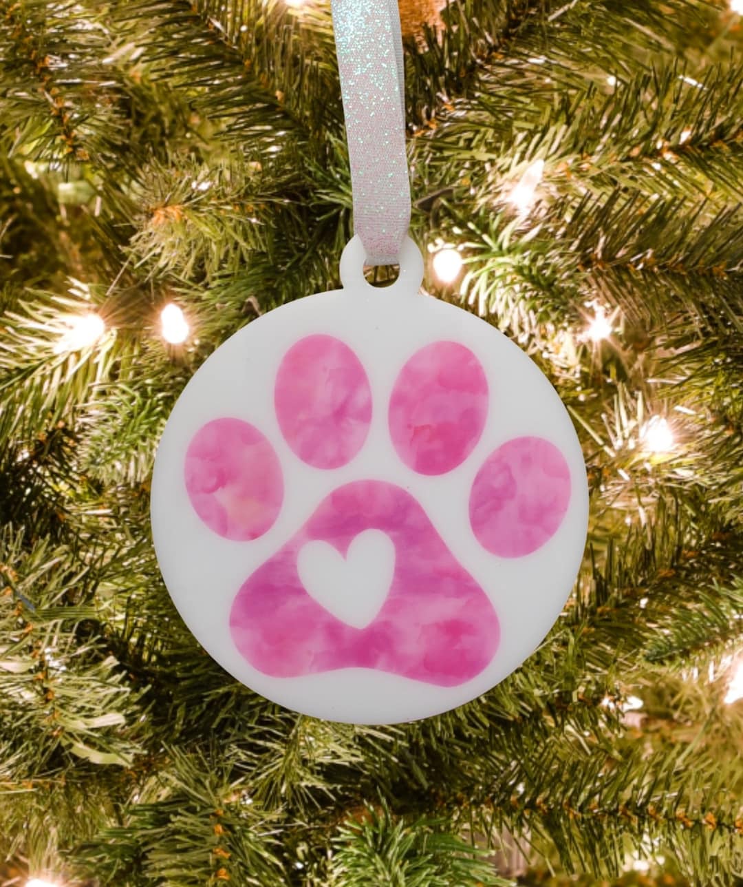 Paw Ornament, Paw Christmas Ornament, Dog Paw Ornament, Cat Paw ...