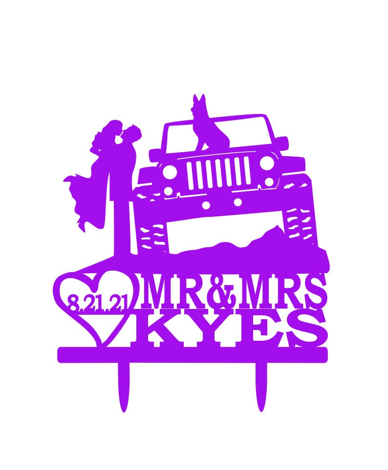 Custom Jeep Wedding Cake Topper Jeep Cake Topper Jeep Etsy