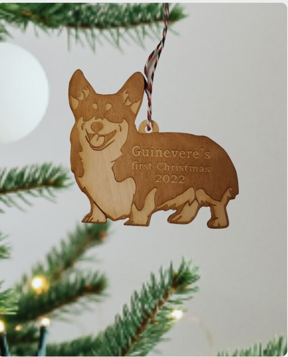 Corgi first christmas ornament Clearance