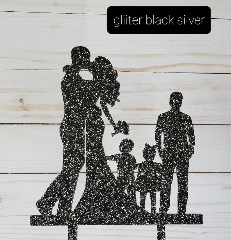 Custom Family Wedding Cake Topper Family Wedding Wedding Etsy