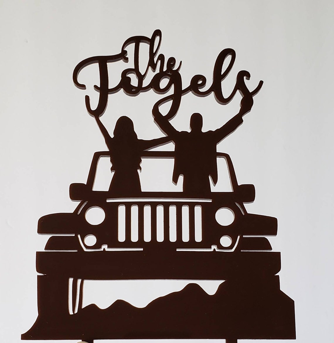 Jeep pastel de boda topper jeep cake topper jeep boda Etsy