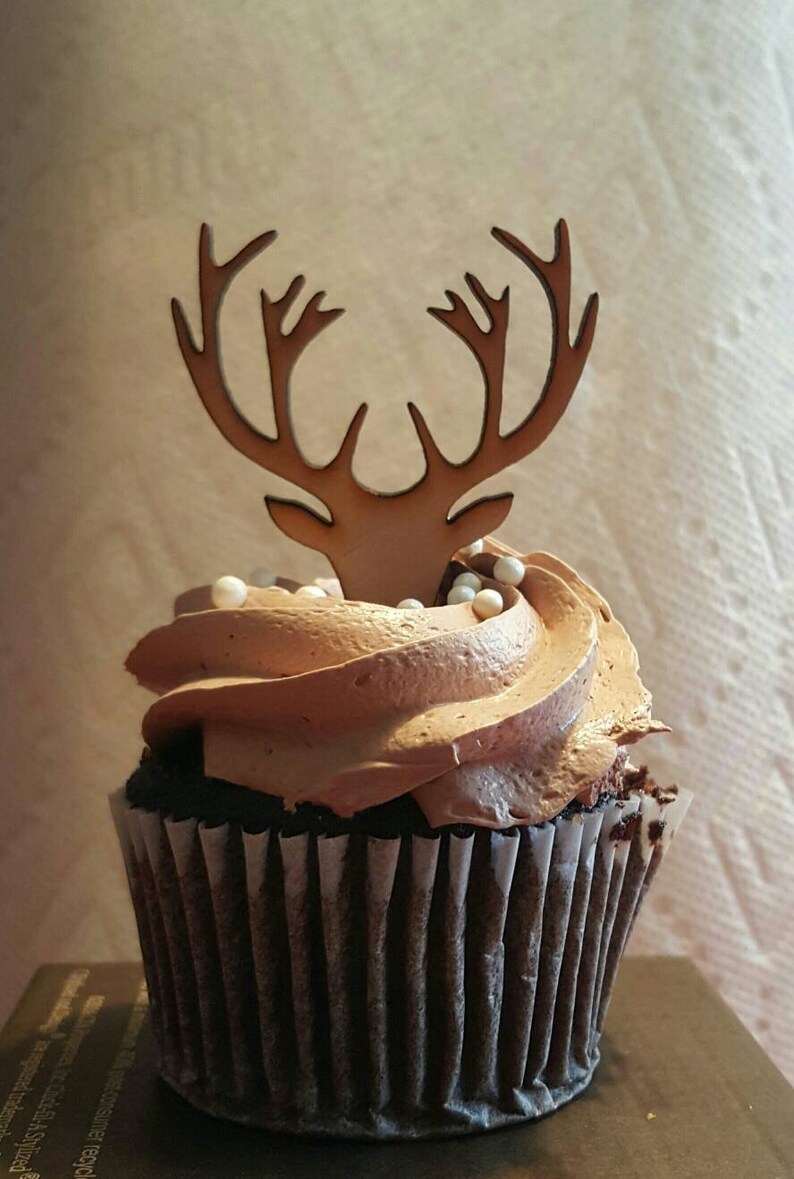 Deer Cupcake Topper Deer Antlers Cupcake Grooms Cupcake Grooms Etsy Deer Cupcake Topper Deer Antlers Cupcake Grooms Cupcake Grooms Etsy