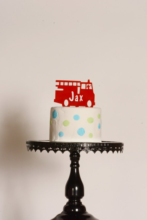 Camion De Pompier Anniversaire Gateau Topper Feu Camion Etsy Camion De Pompier Anniversaire Gateau Topper Feu Camion Etsy