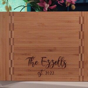 Engraved Cutting Board | Custom Butcher Block Charcuterie Board | Last Name Gift | Housewarming Gift | Christmas Present | Wedding Gift