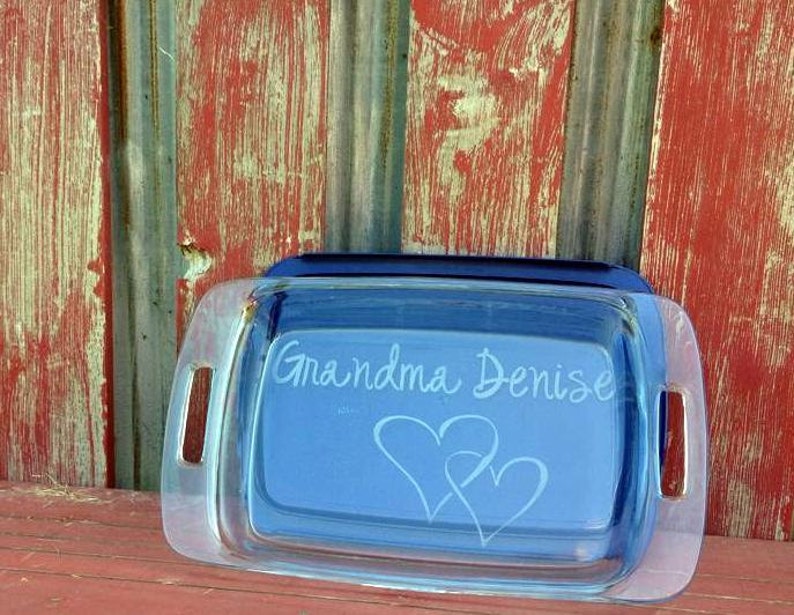 Wedding Unique Gift U Christmas Gift Pyrex Pan Personalized 9x13 Pan Monogram Mothers Day Gift Baking Dish Personalizedg Gift