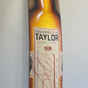 Hand Painted Bourbon Barrel Stave (Colonel E.H. Taylor)