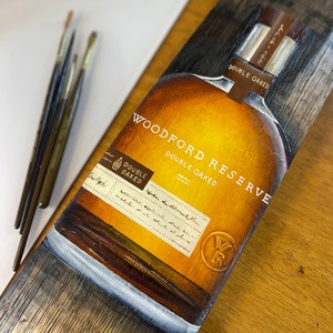 Hand Painted Bourbon Barrel Stave (Woodford Reserve Double Oaked)