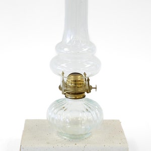 Lamplight Farms Ribbed Glass Kerosene Oil Lamp Chimney Included