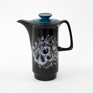 1960-talets MCM Crown Devon Harlequin-mönster kaffekanna