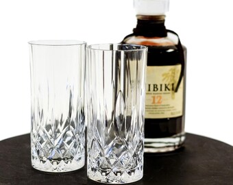 Star and Hex Cut Crystal Collins Glass Set