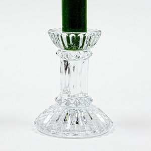 Cut Crystal Column Candle Holder