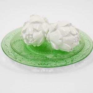 jaren 60 Indiana glazen tiara chantilly groene serviesset