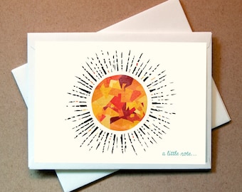 Quni Brand Sun Thank You Cards (24 cards and envelopes)