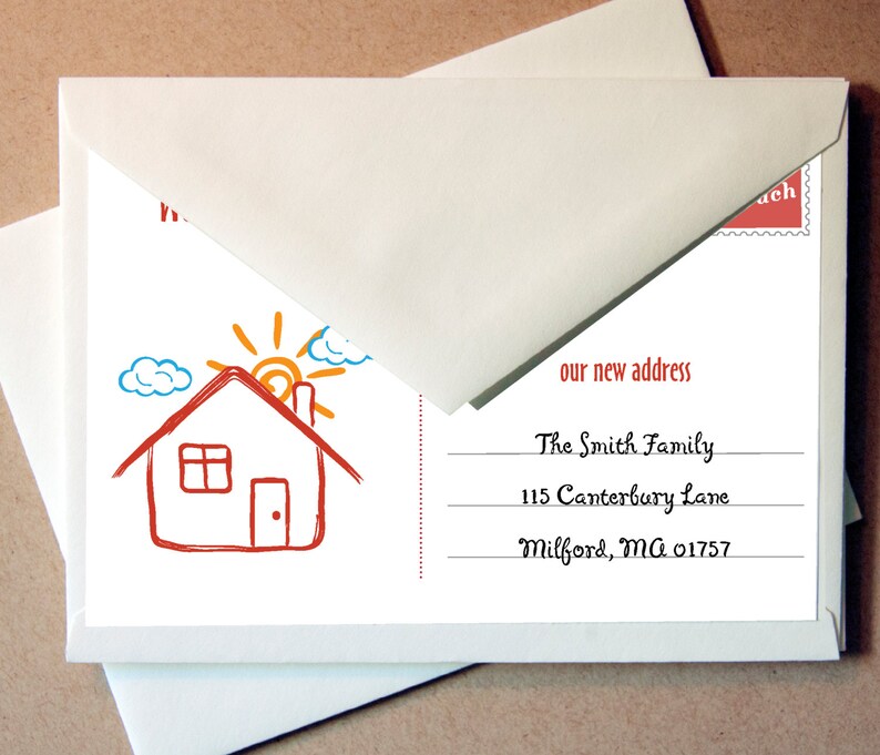 We've Moved Cards Personalized 25 cards and envelopes Etsy
