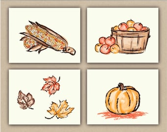 Quni Brand Fall Note Card Variety Pack (24 cards and envelopes)