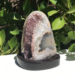 Microcrystalline Quartz over Red Agate Freeform