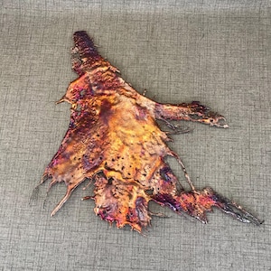 Freeform Rainbow Splash Copper Art