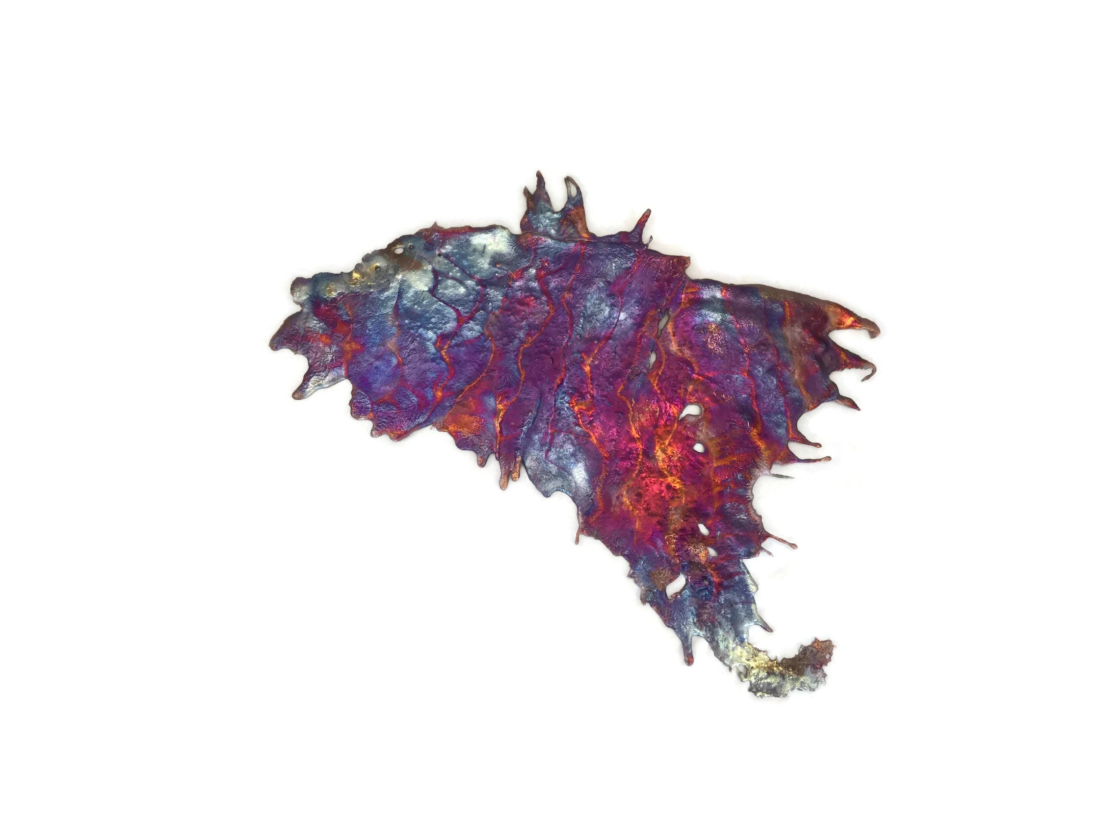 Large Copper Splash Wall Art Etsy