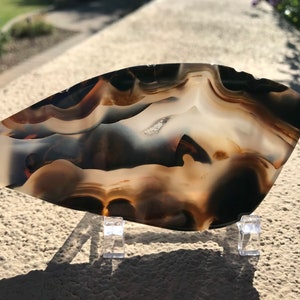 Translucent Agate Slice from Brazil
