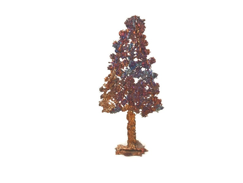 Copper Splash Pine Tree Sculpture