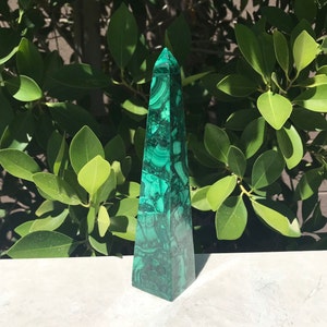 Green Patterned Malachite Tower