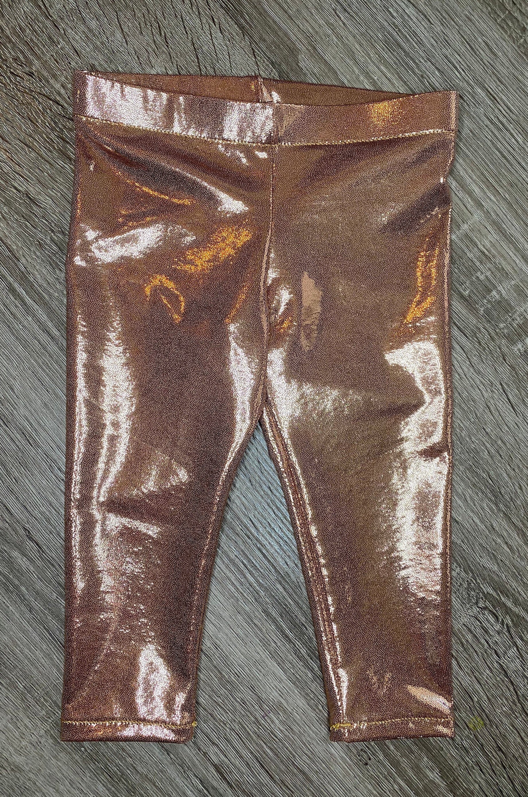 ROSE GOLD LEGGINGS for Baby Little and 