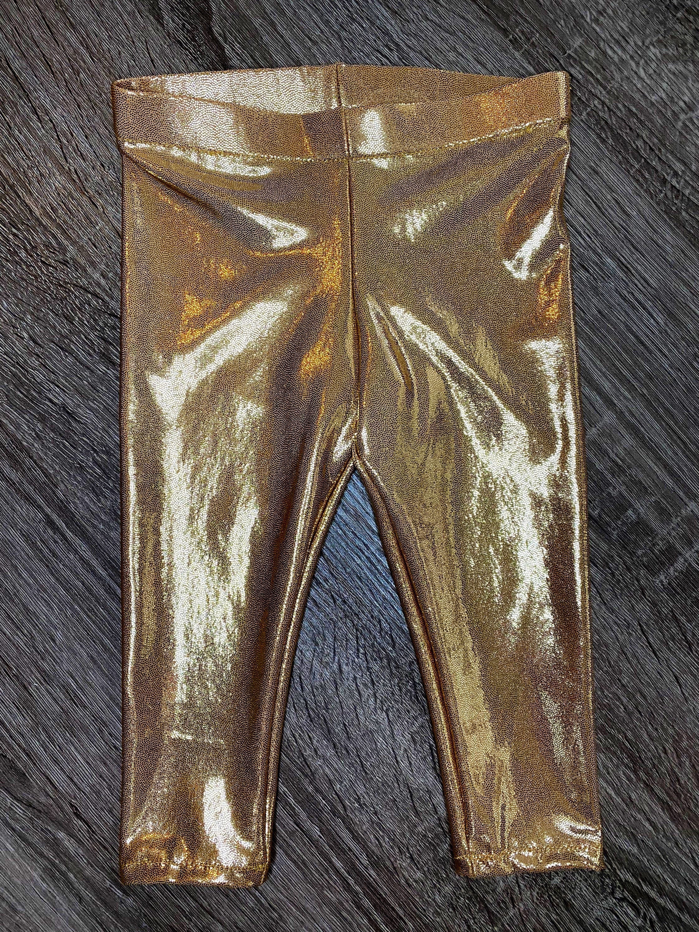 Gold leggings toddler Clearance