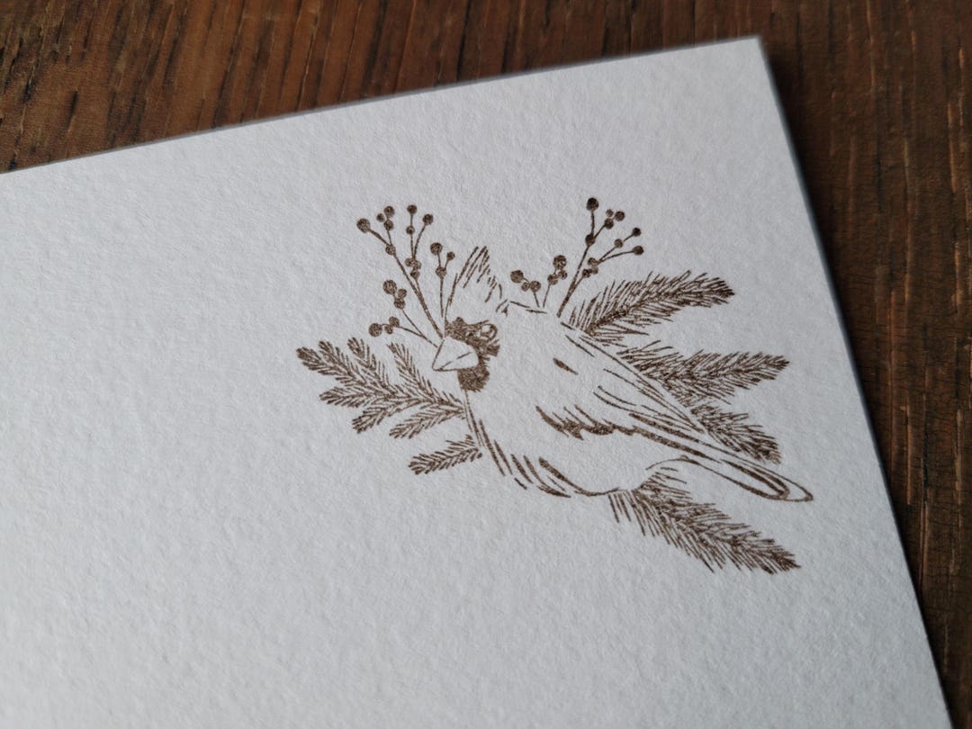 Cardinal Note Paper Cardinal Note Card, Cardinal Stationery, Note Card Set, Cardinal Stamp ...