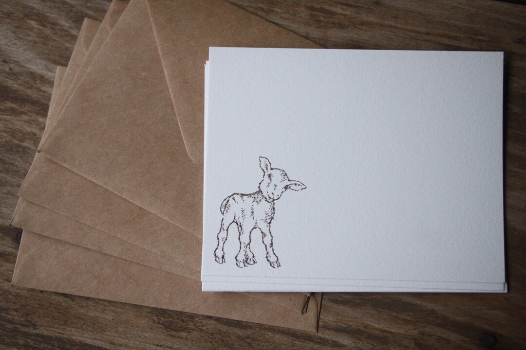 Goat Note Cards, Stationery Set, Farm Stationery, Letter Writing Set ...