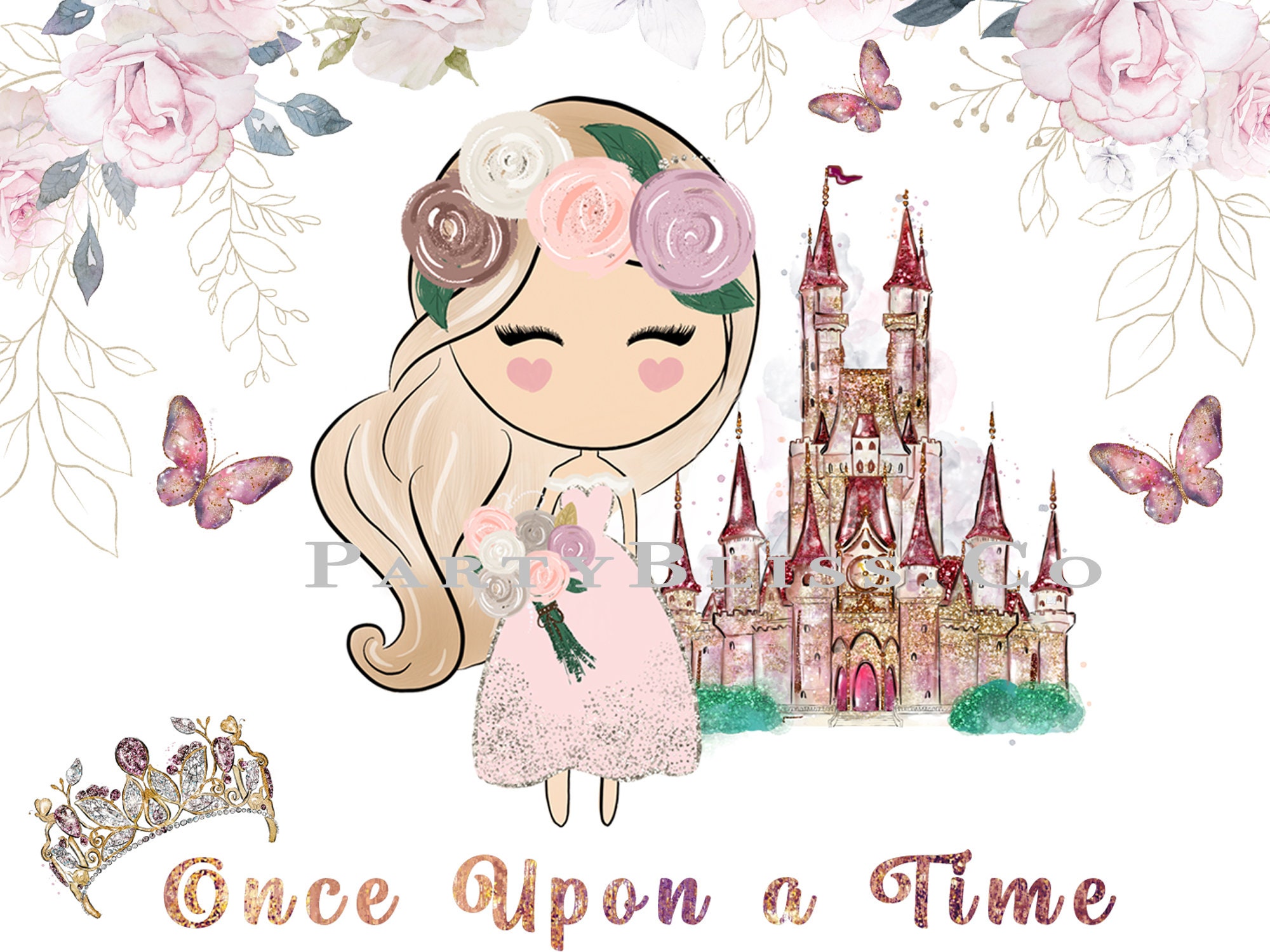 Princess Birthday Party Decor Princess Aurora Birthday | Etsy