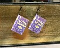 Book Charm Earrings, Little Women Earrings, Little Women, Louisa May Alcott, Classic Literature Earrings