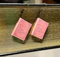 Book Earrings, Sense and Sensibility, Sense and Sensibility Earrings, Jane Austen, Jane Austen Earrings, Book Charm Earrings