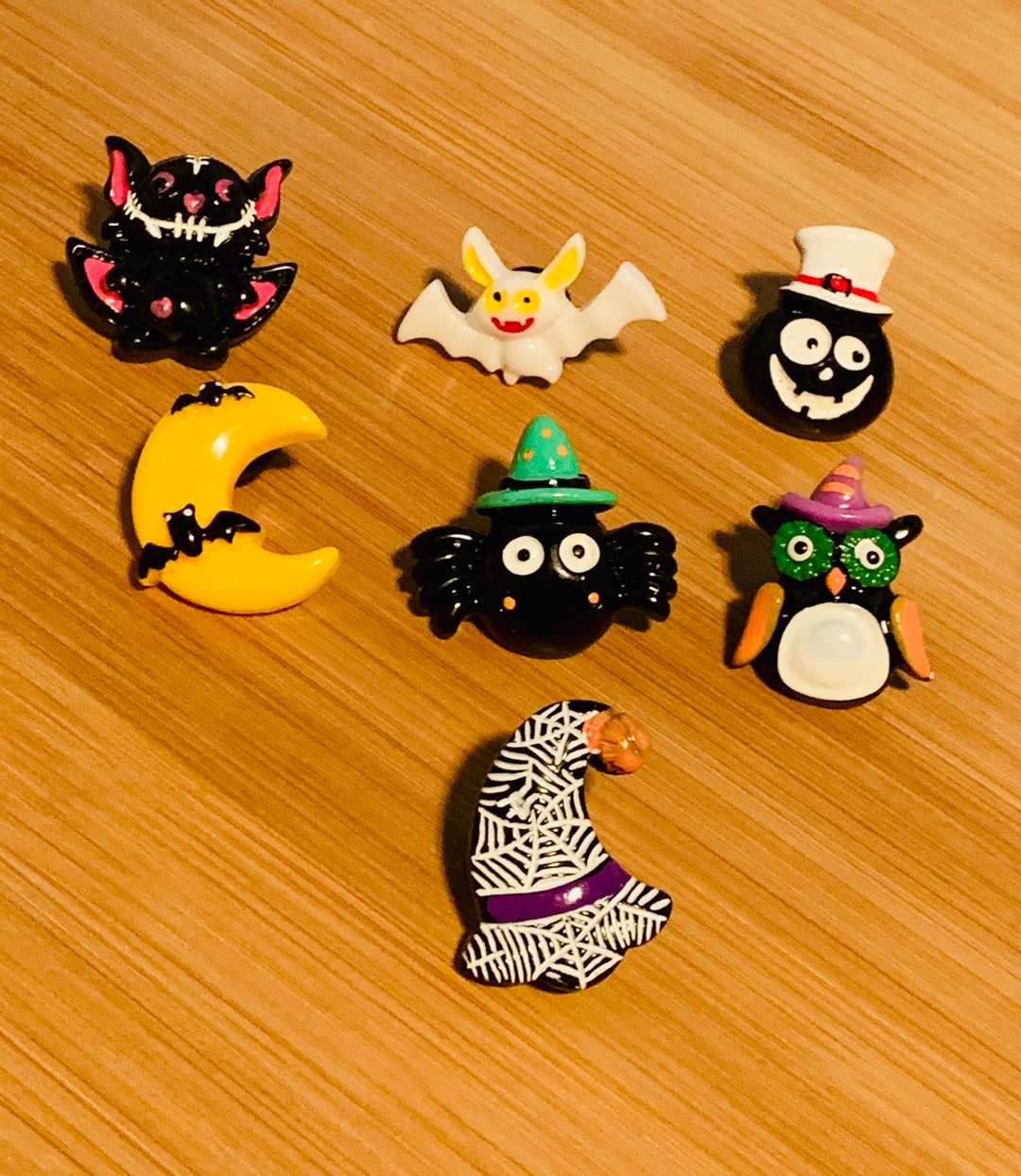 Spooky Pins Resin Pins Halloween Pins Horror Pins Bat Etsy