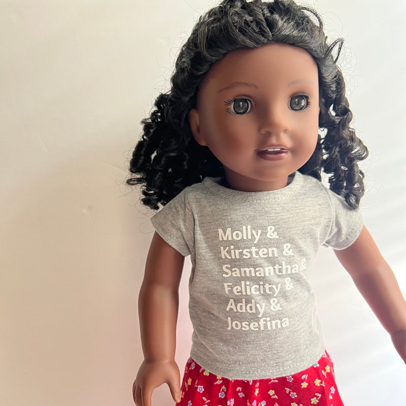 18 Doll Shirt Custom Doll Shirt American Girl Doll Etsy