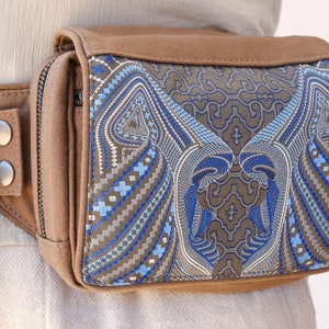 Canvas Belt Bag: UV Active Psychedelic Rave Outfit